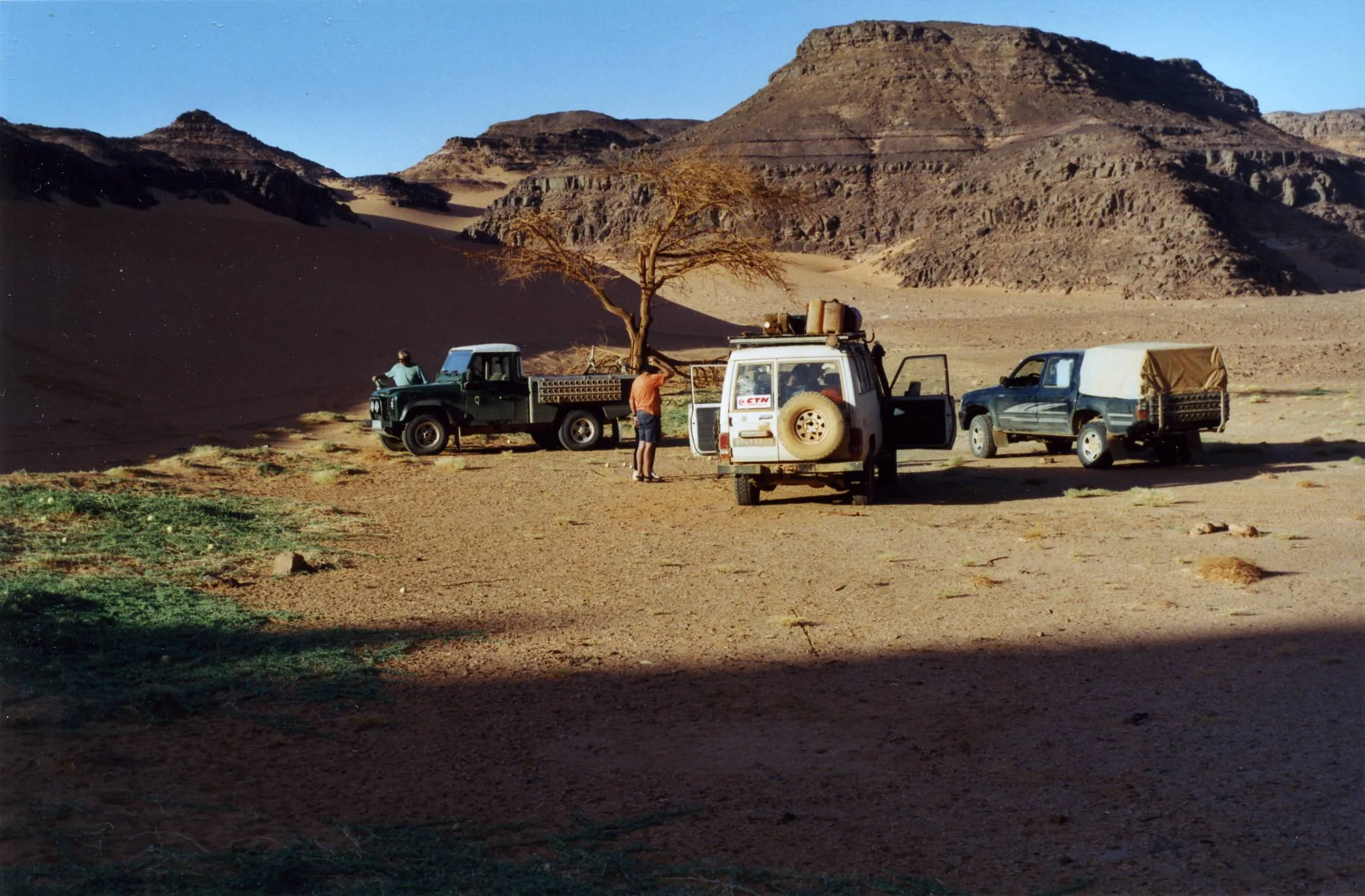 bivouac à côté  du sous marin