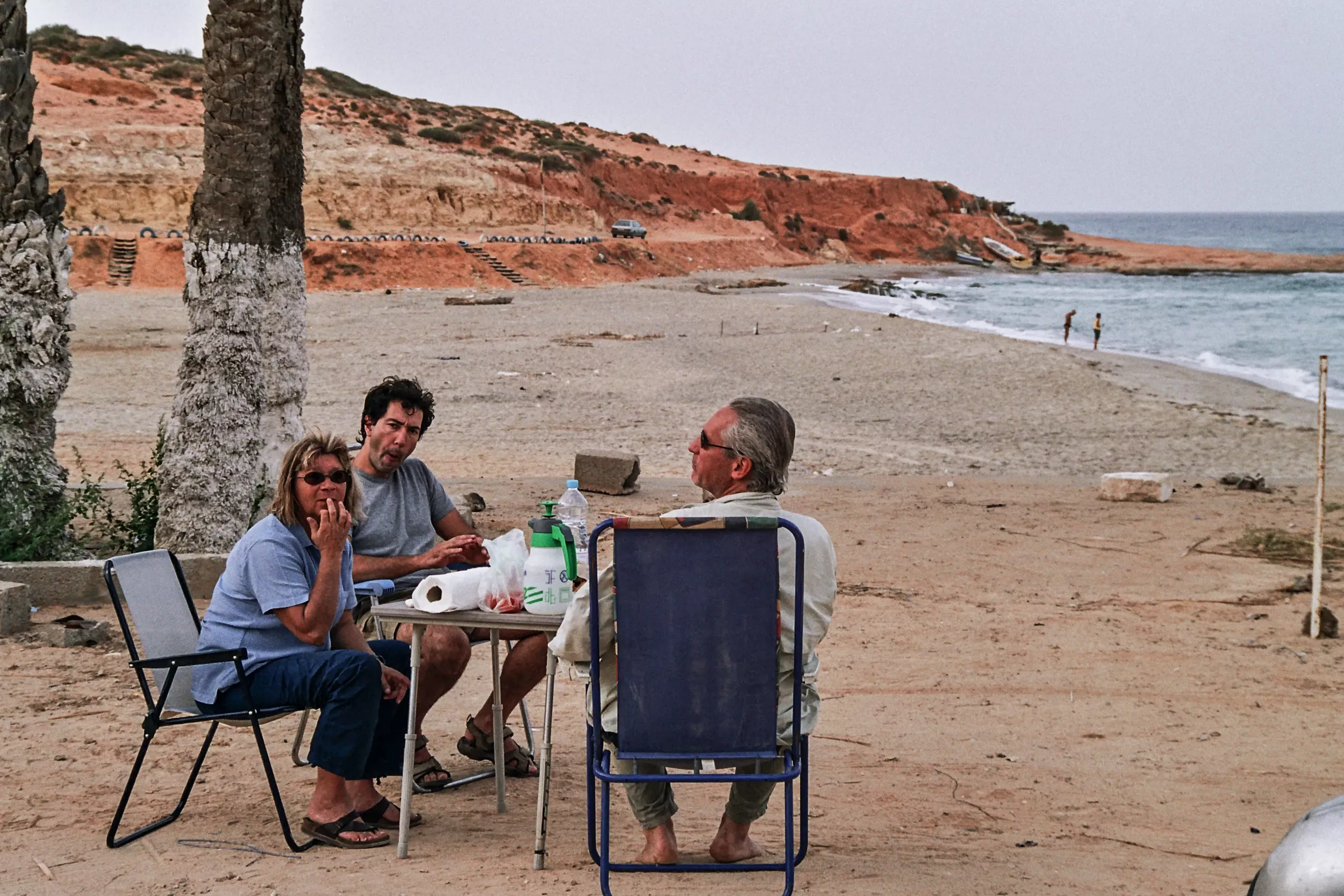piquenique, plage des crabes, après Khoms