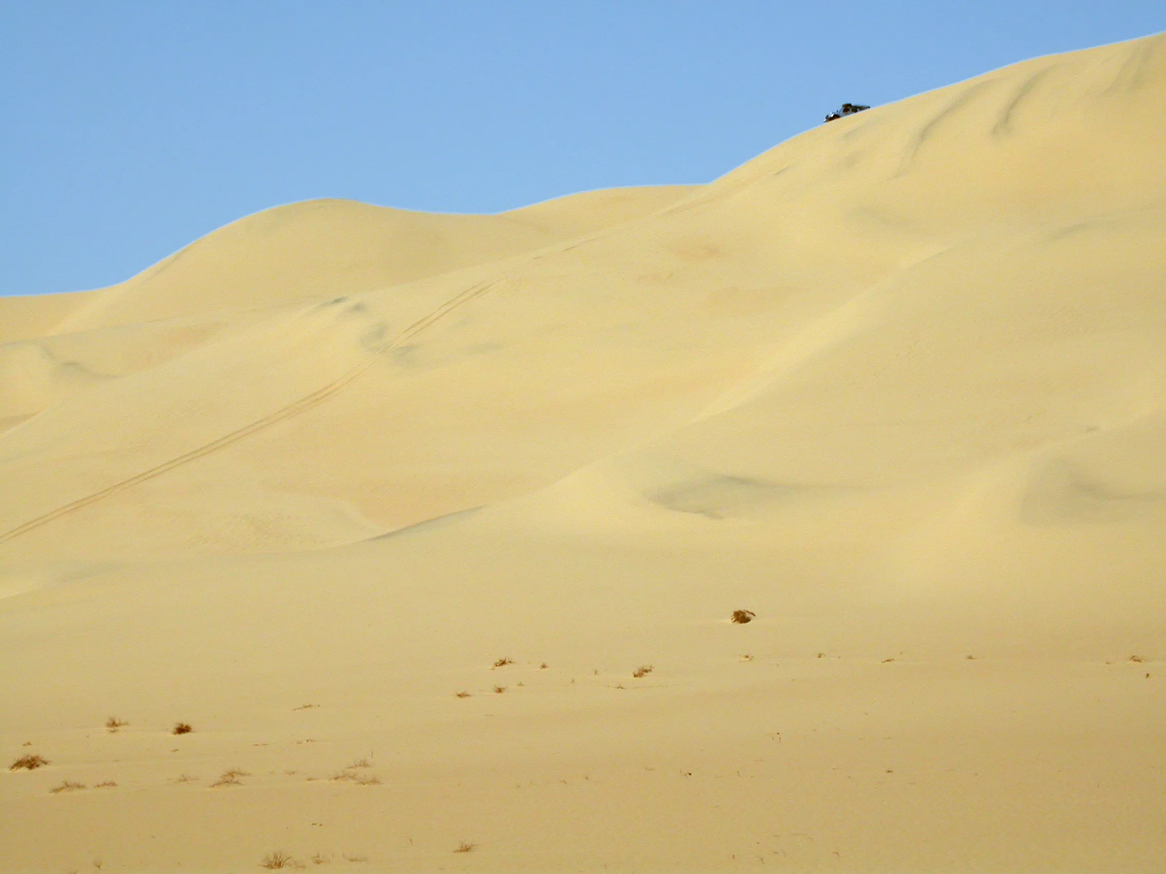 Grande Mer de Sable, il existe des grandes descentes