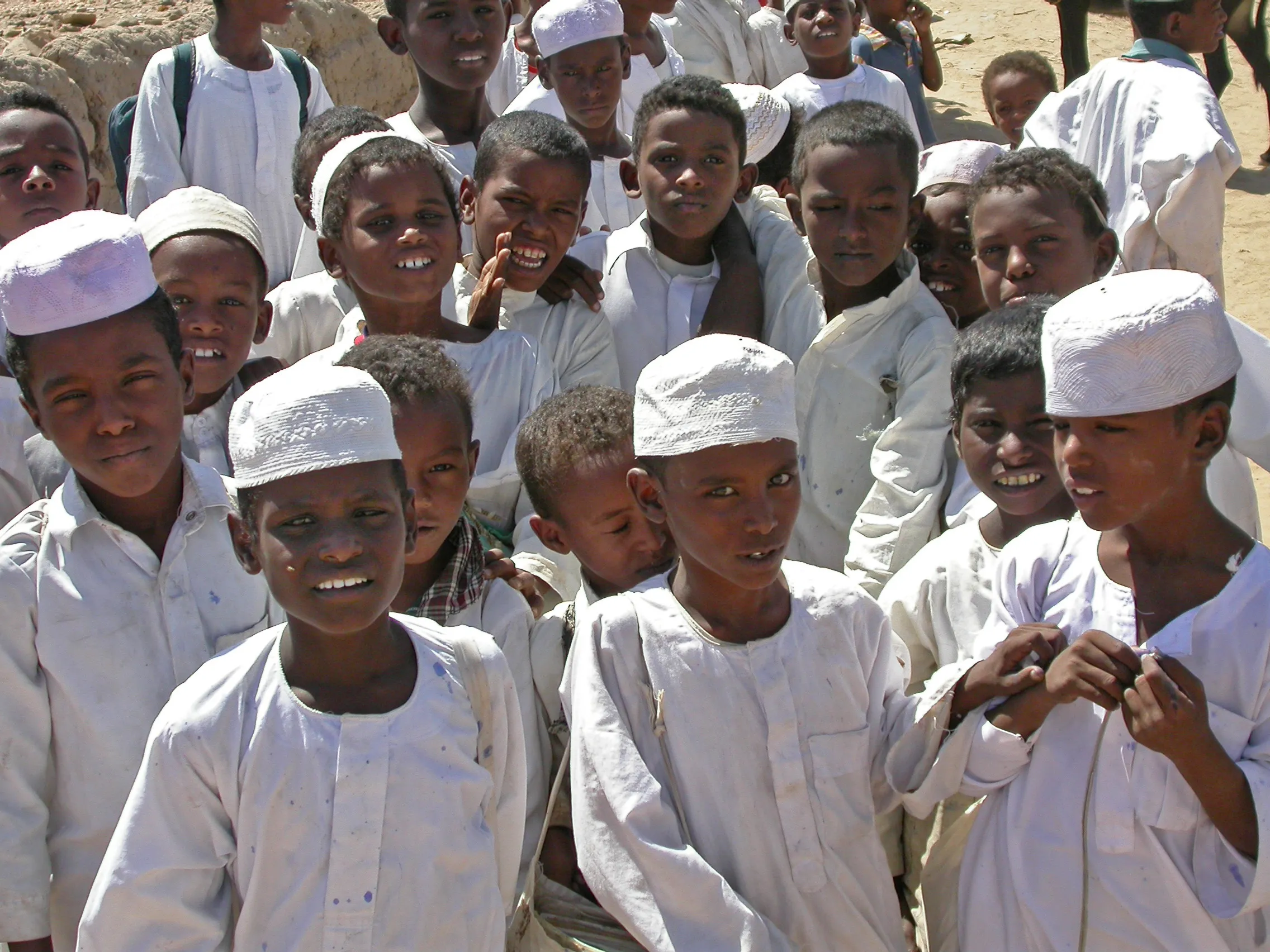 sortie d´école, haute Nubie, Soudan