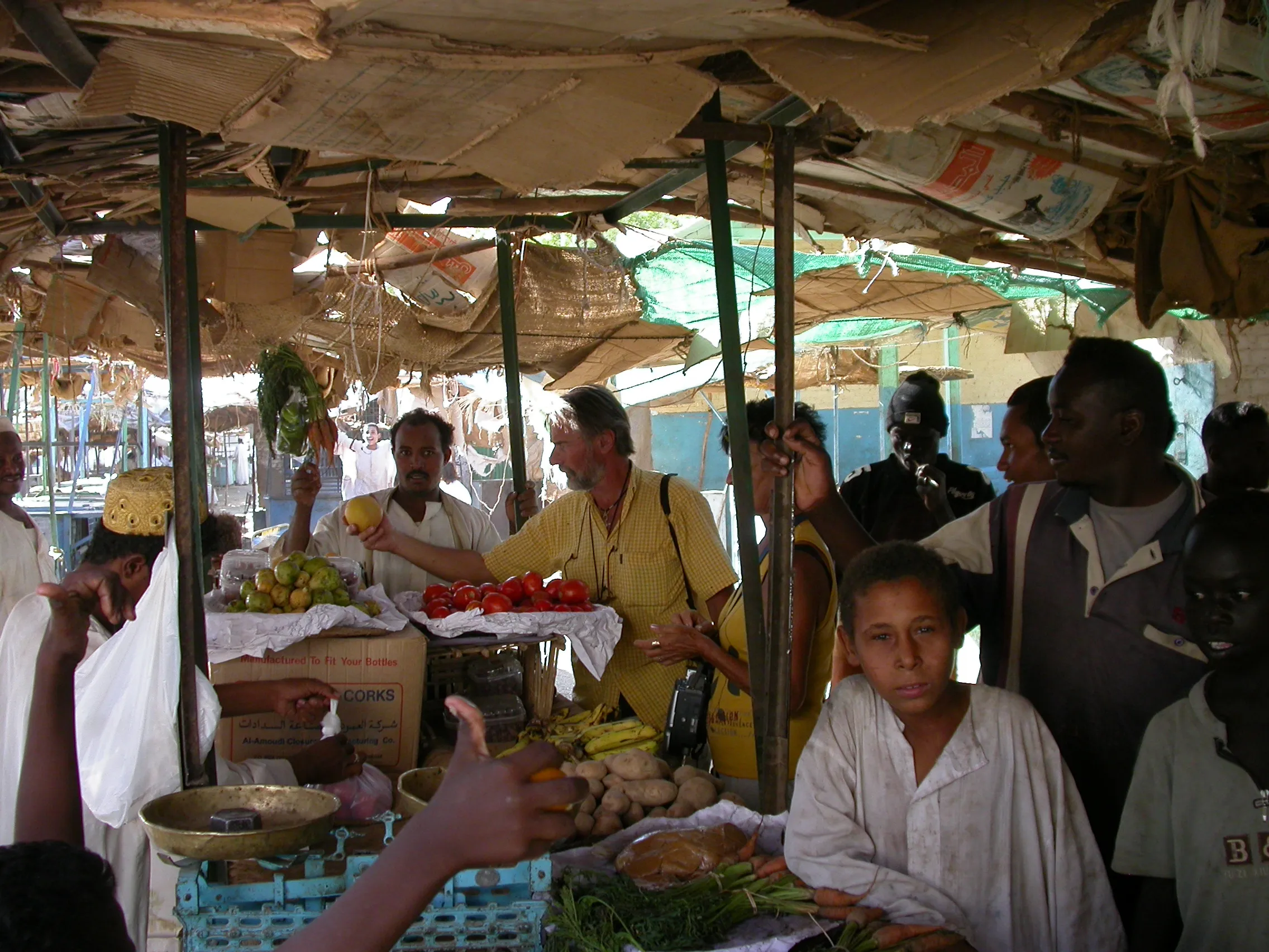 marché de Dongola, haute Nubie, Soudan