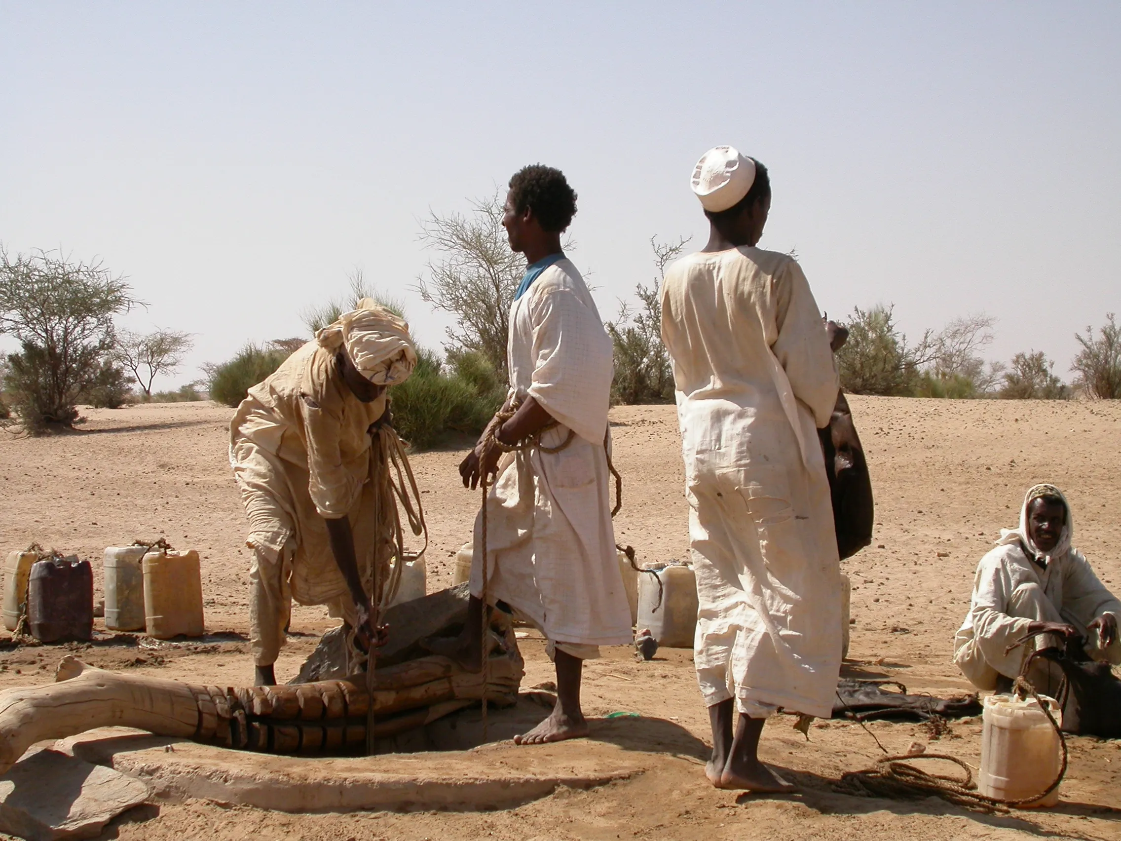 puits vers la sortie Est de Bayuda, Soudan