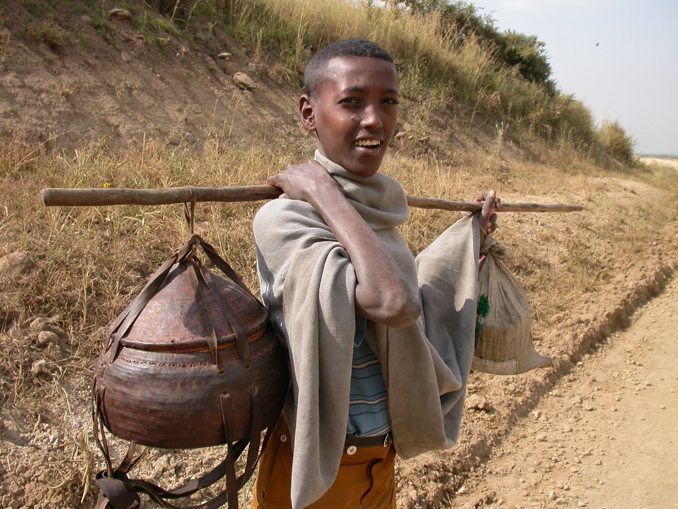 pas vendeur, après Werota, Amhara, Ethiopie
