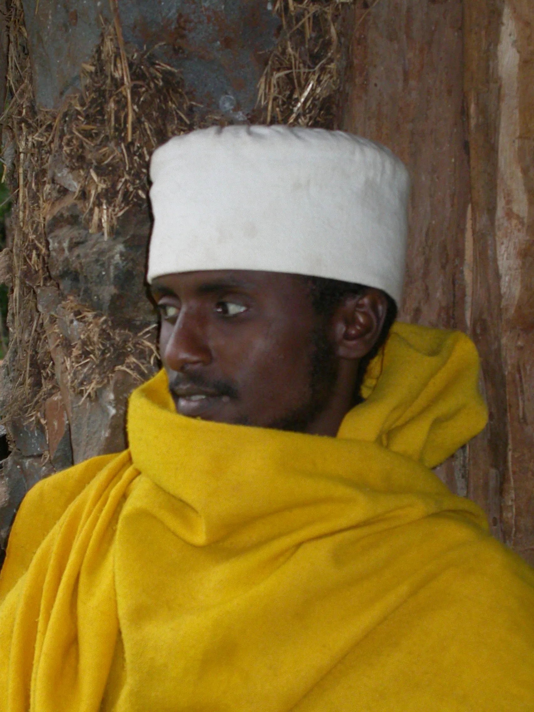 moine d’Uhra Kidane Mehret, lac Tana, Ethiopie