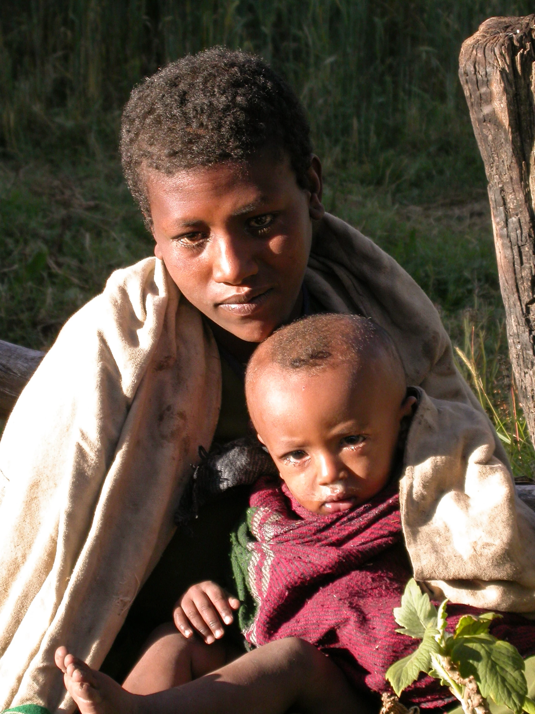 machande de souvenirs, Tississat, Ethiopie