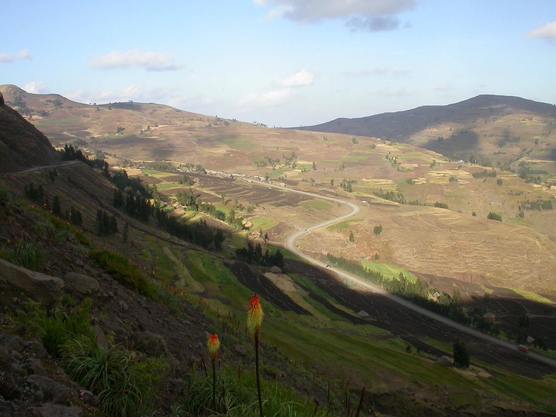 descente sur Weldiya, Ethiopie