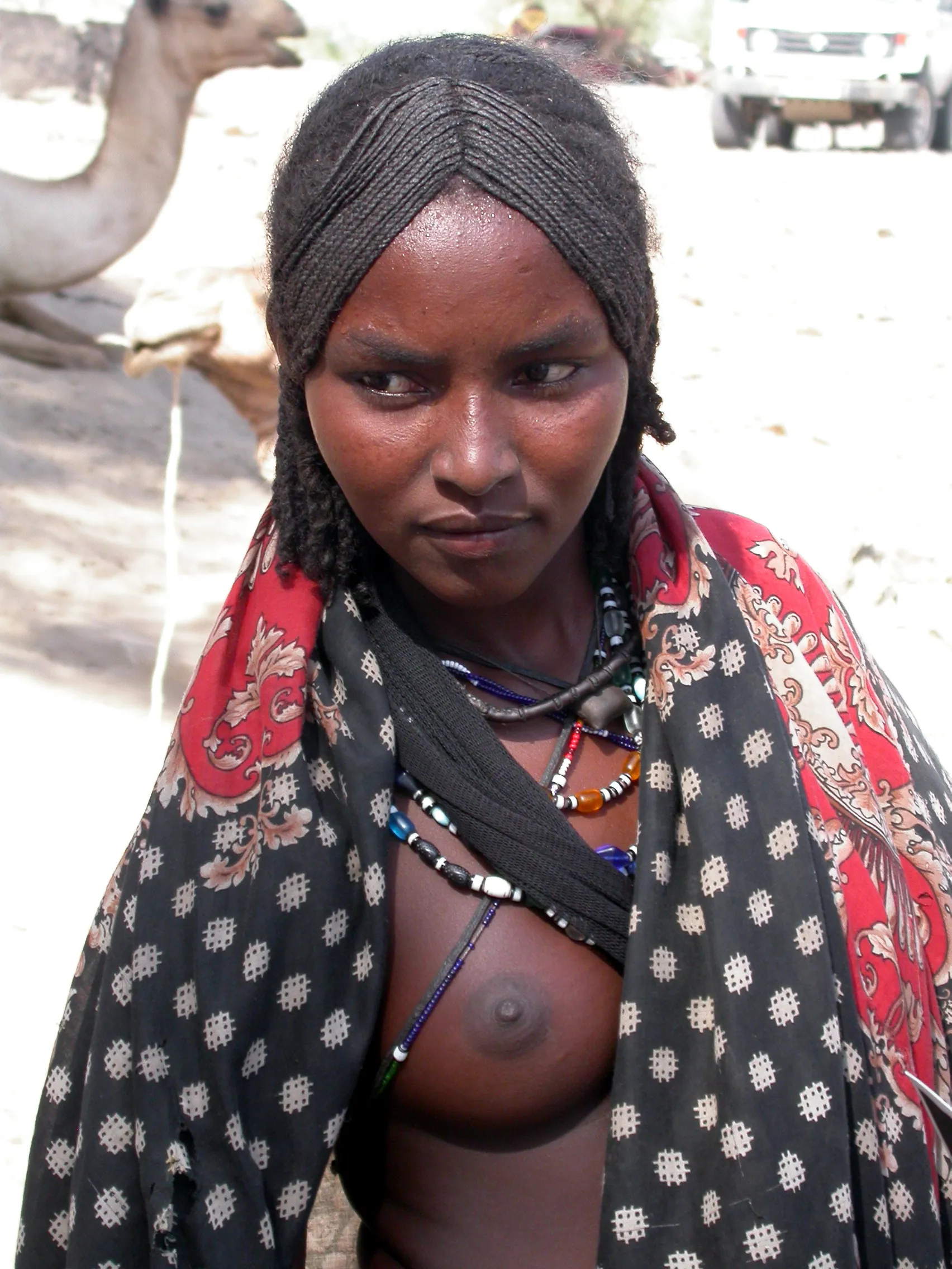 pendant la corvée d´eau, Awash river, Ethiopie