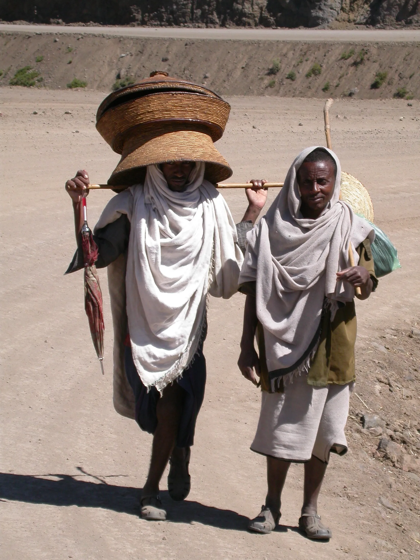 en route pour le marché, Tigray, Ethiopie
