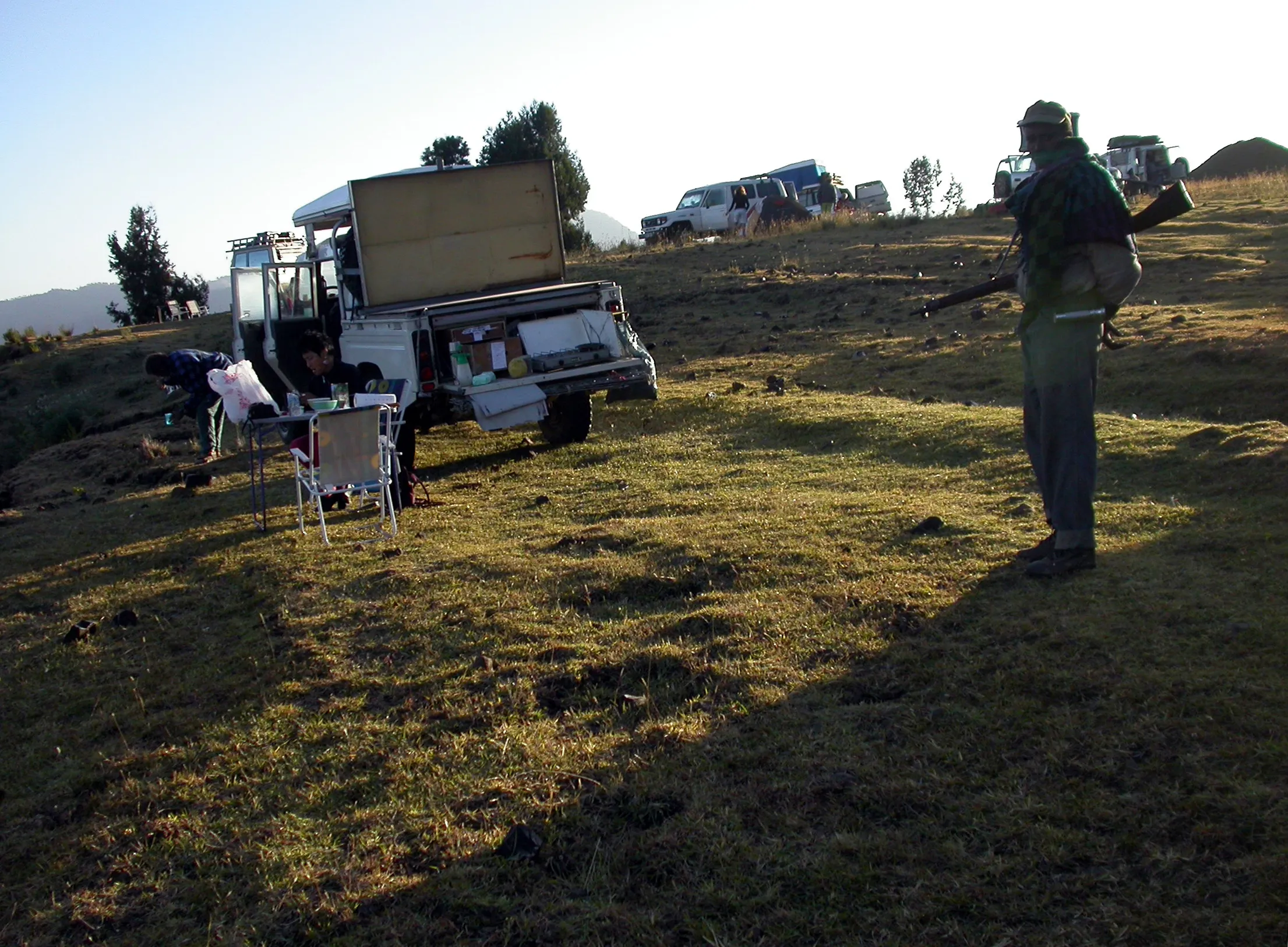 bivouac dans les Hamar Mountains, Ethiopie
