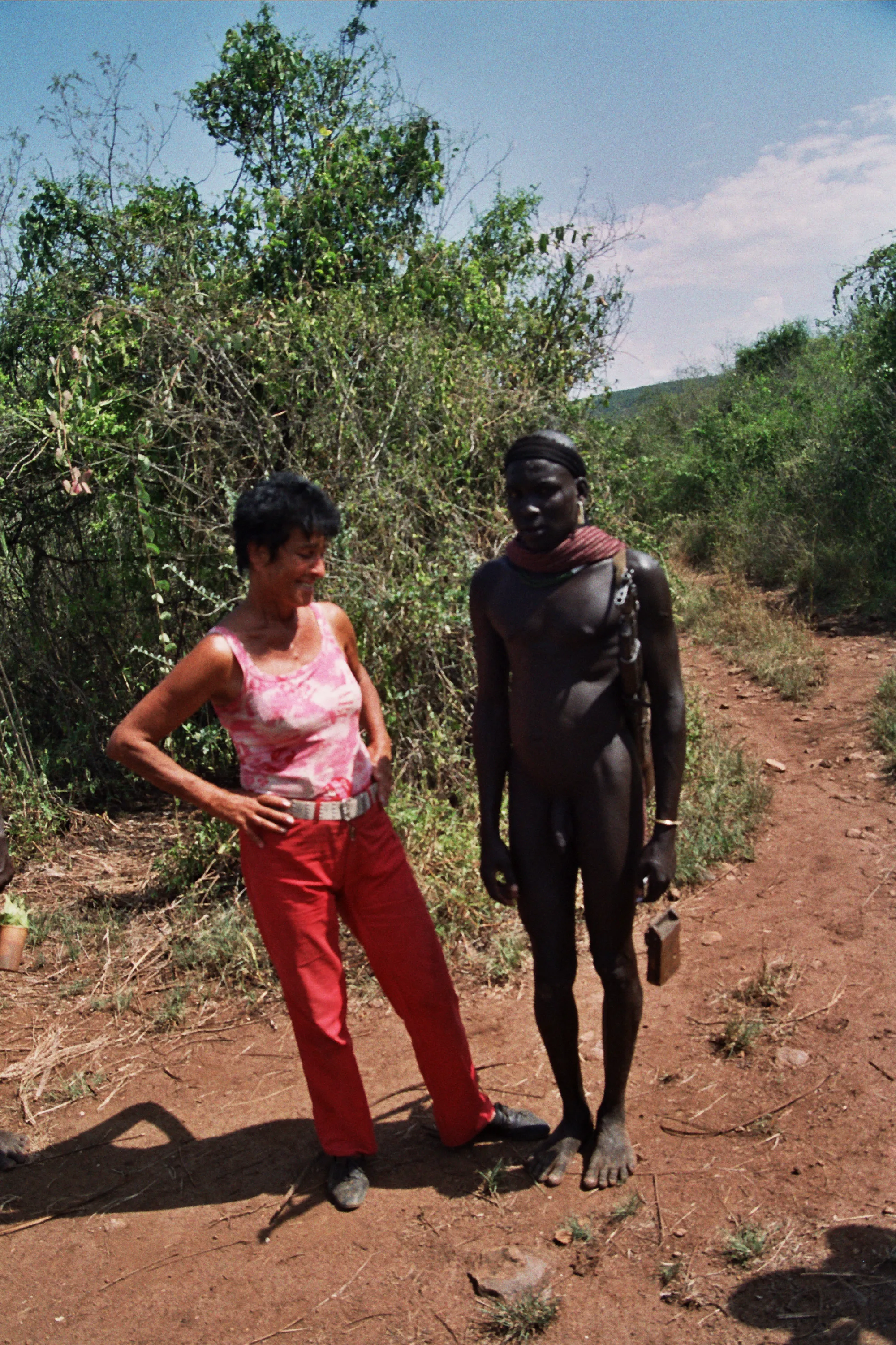 Marylène chez les Mursis, Omo River, Ethiopie