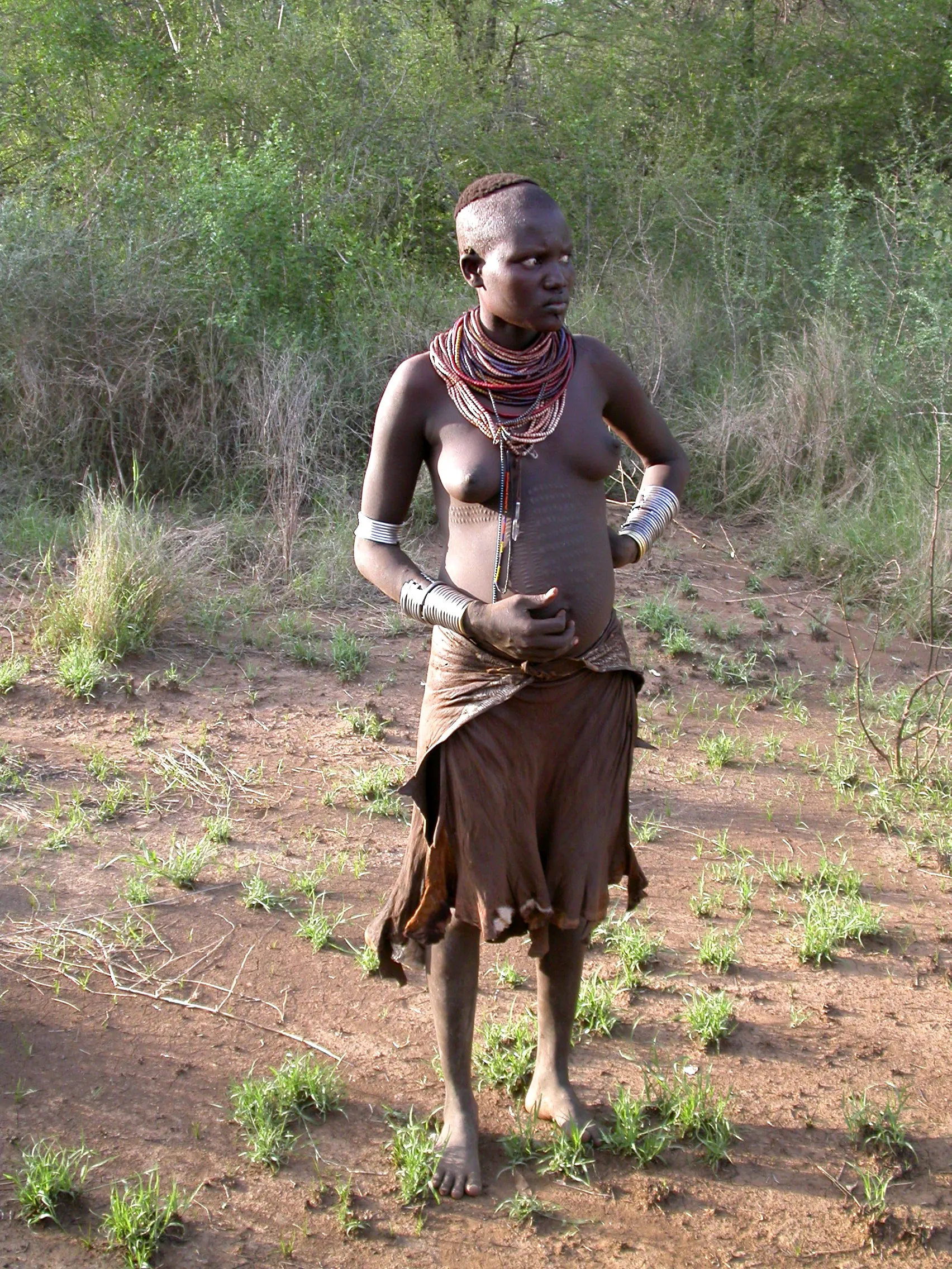 femme Karo, Omo River, Ethiopie