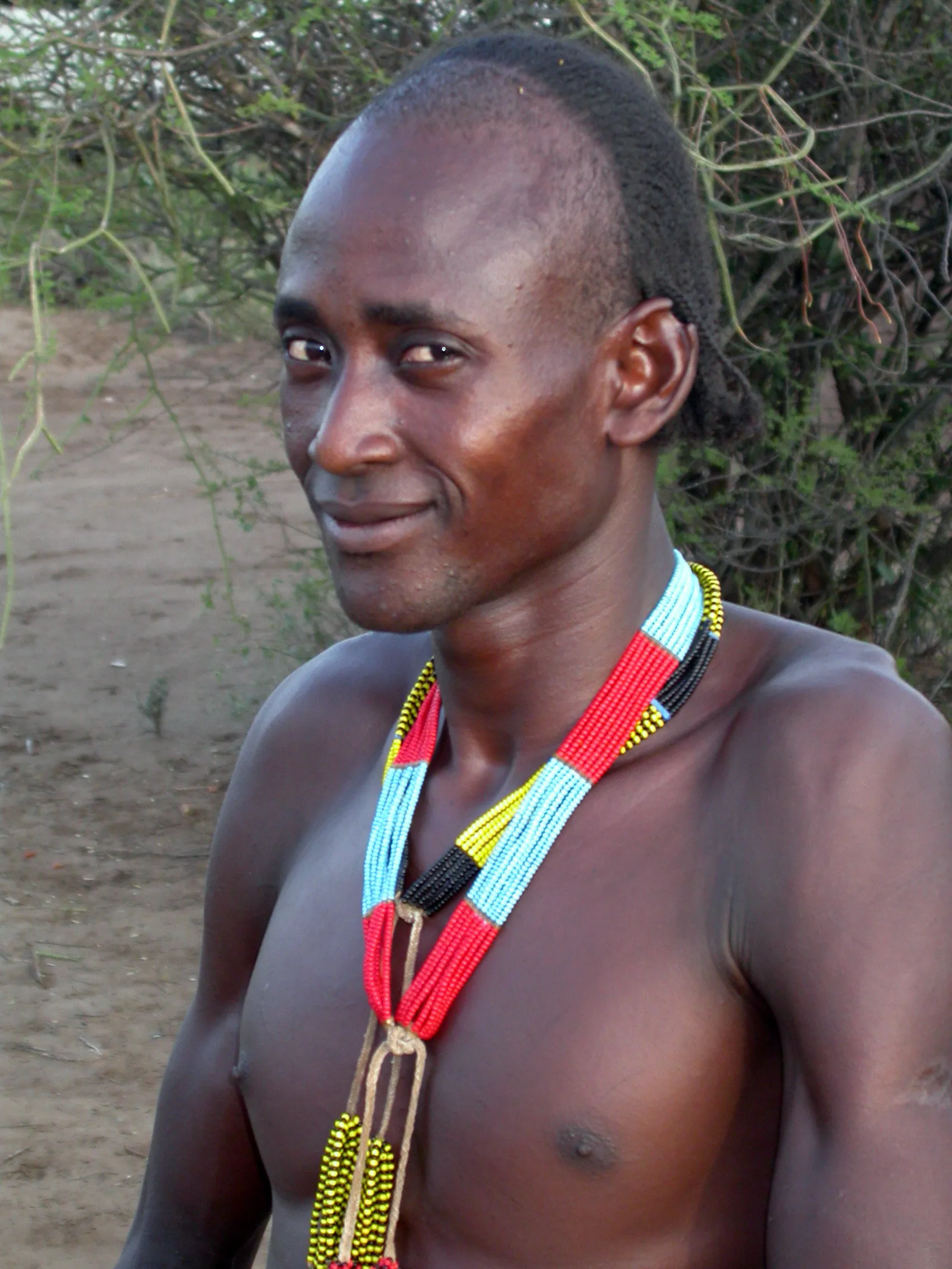 Badgé, notre ami Karo, Omo River, Ethiopie