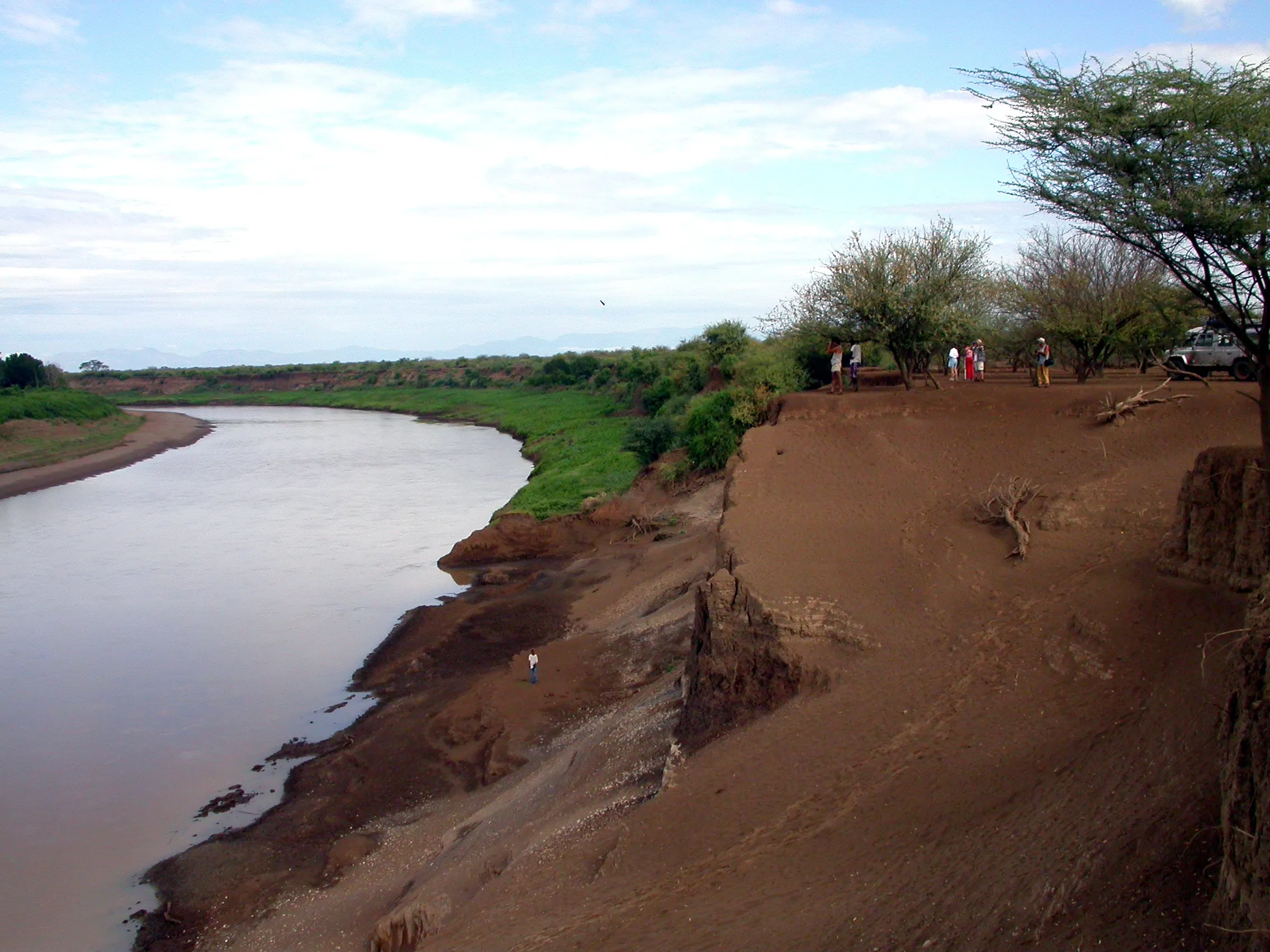 sur la berge de l´Omo River, Ethiopie
