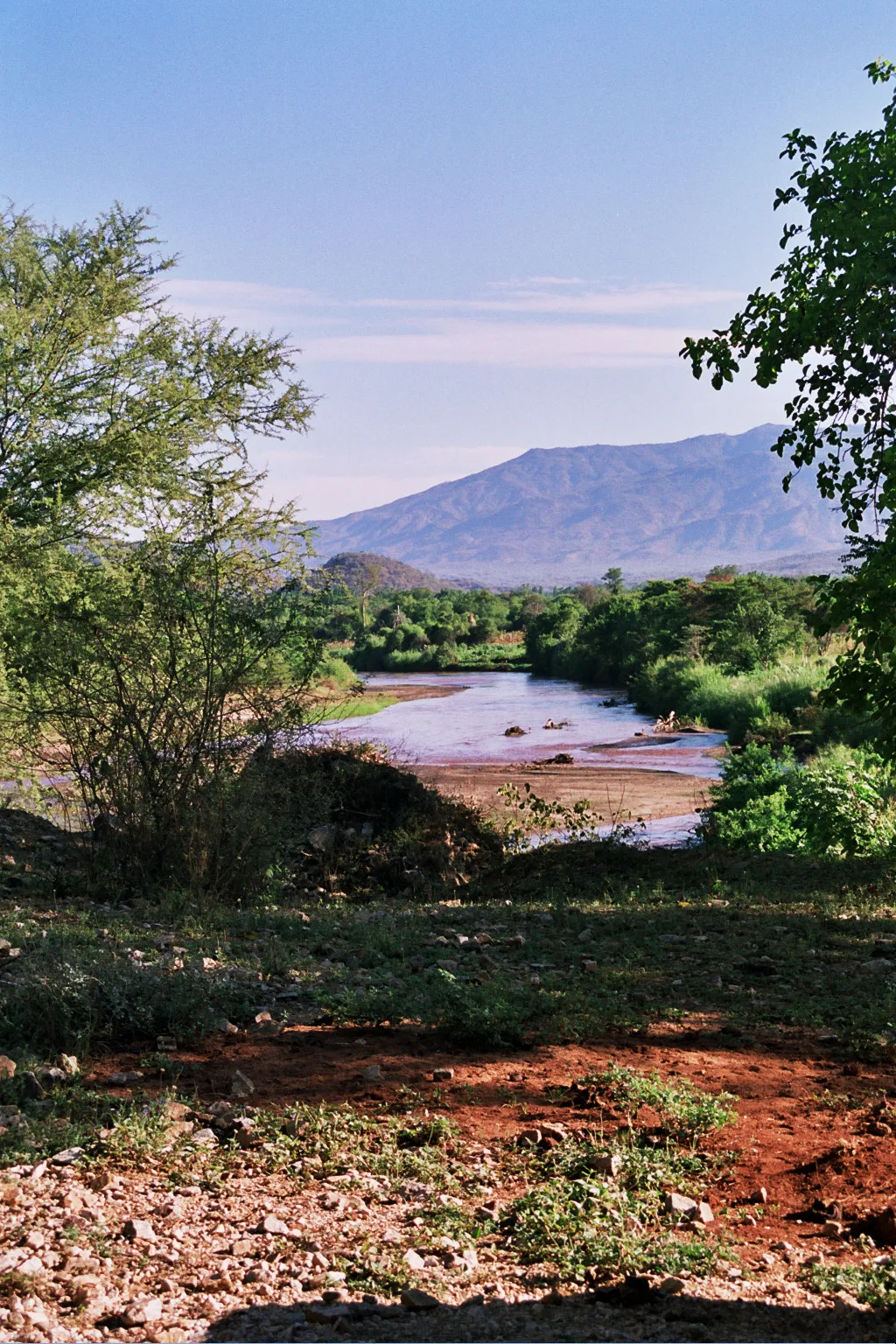 entre Weito et Konso, Omo River, Ethiopie