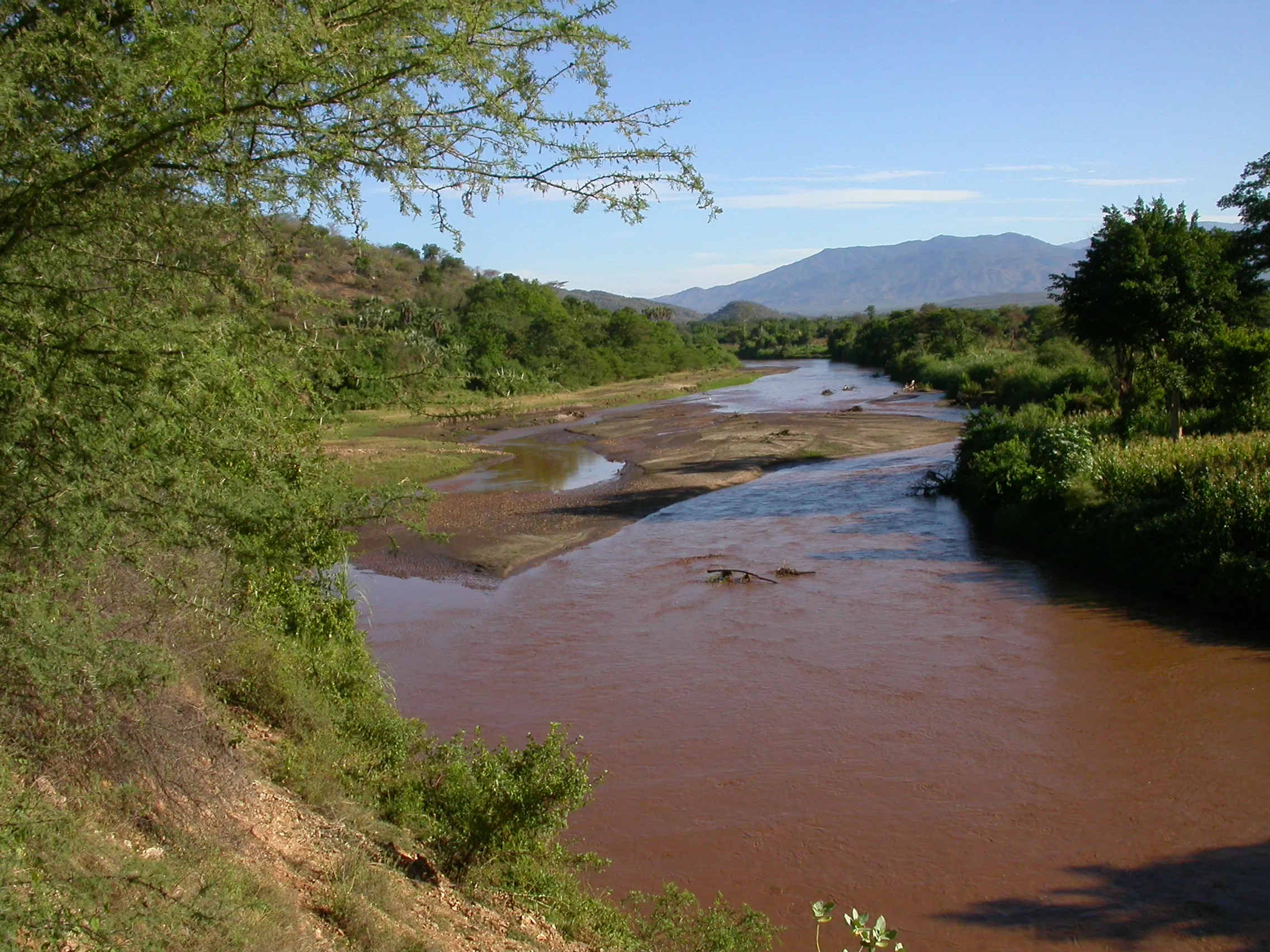 sur la berge de l´Omo River, Ethiopie