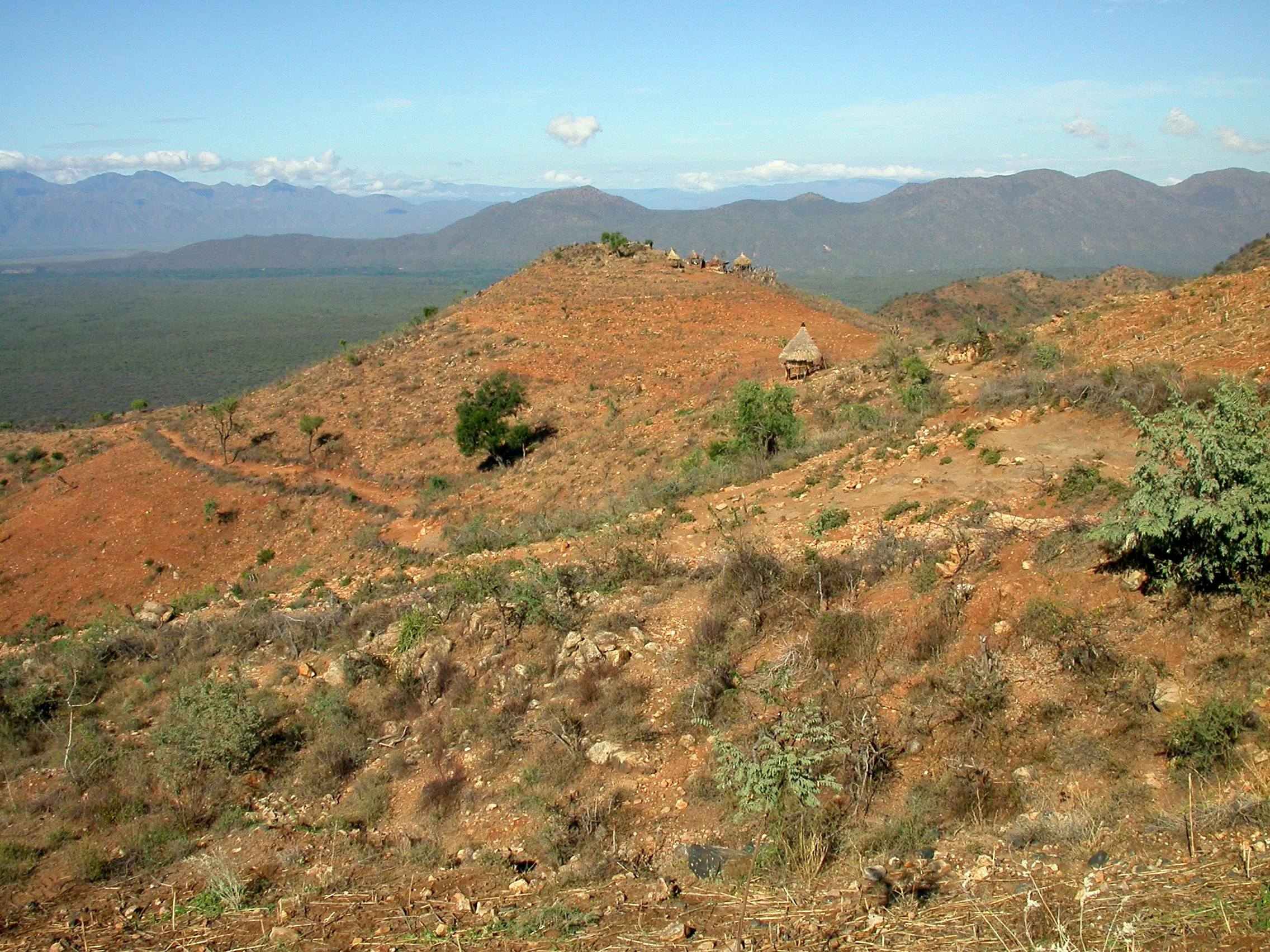entre Weito et Konso, Omo River, Ethiopie