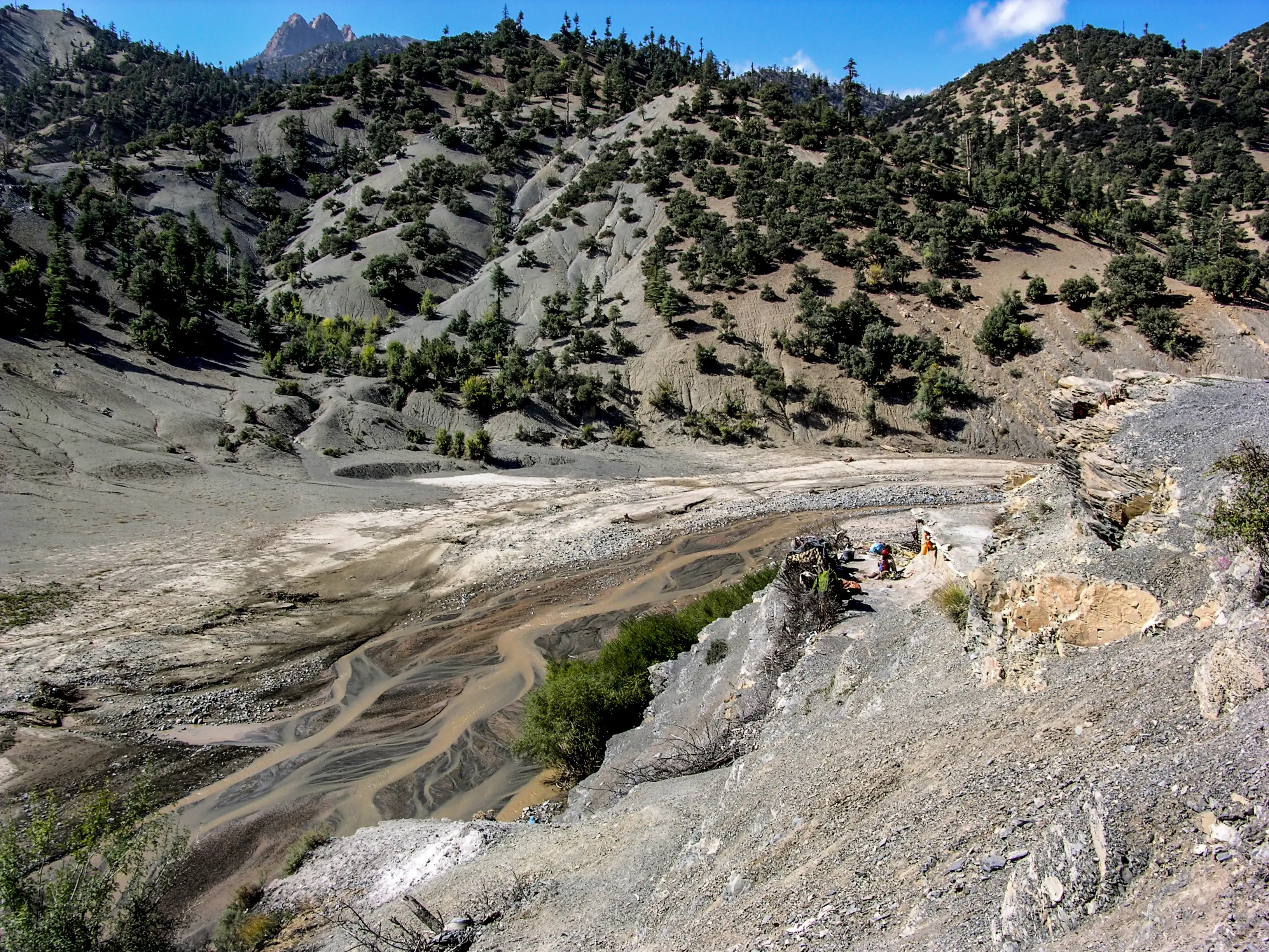 le bivouac vu d'en haut