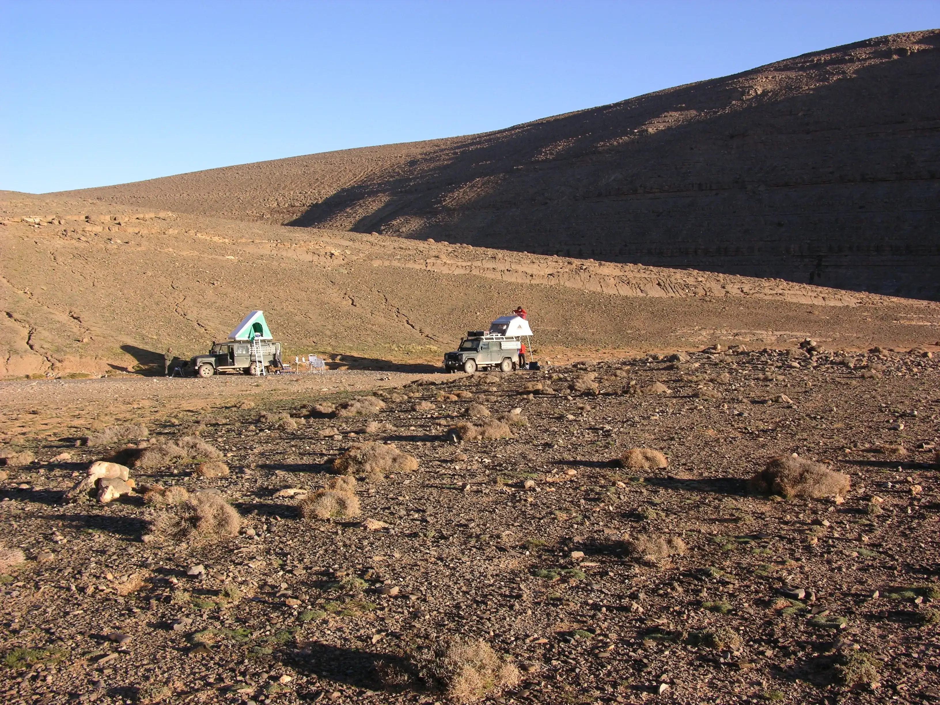 le bivouac vu d'en haut