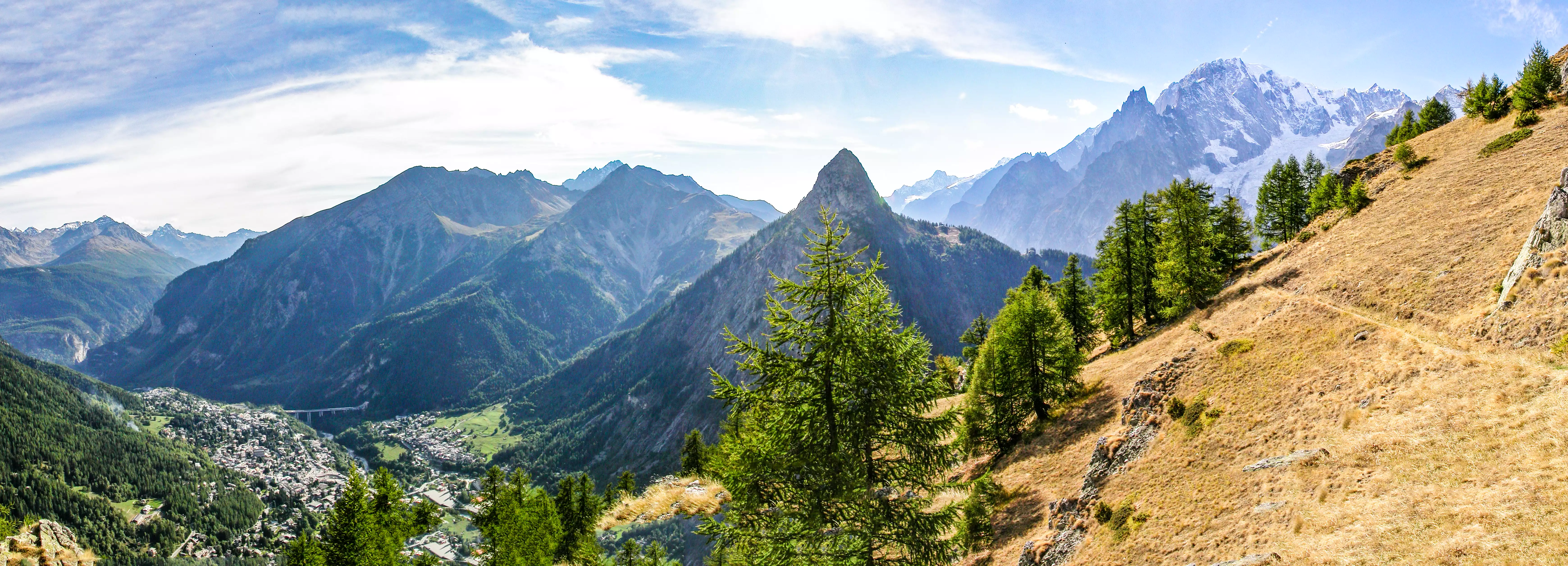 Tête du Grand Mont, Berrio Blanc, Mont Chétif, Noire de Peuterey, Mont-Blanc